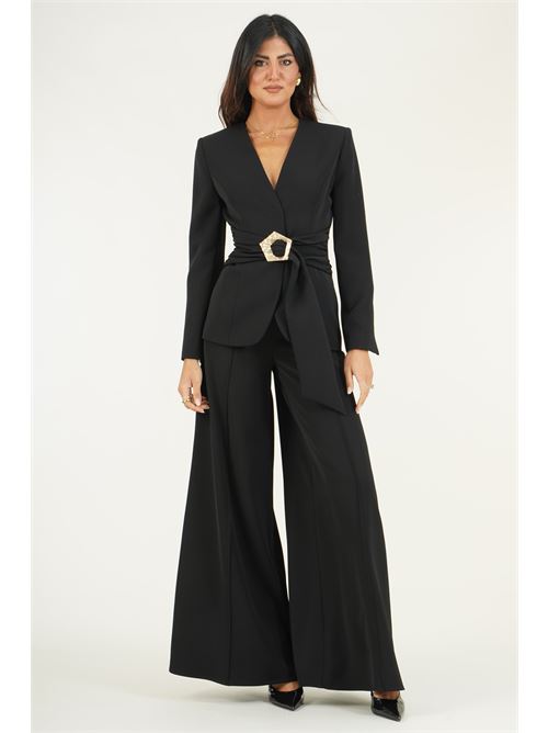 Giacca con fusciacca Simona Corsellini | A26CPGI00401NERO